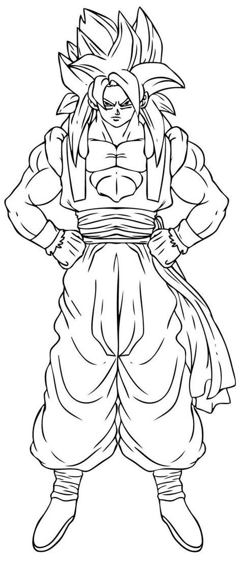 1024x768 free download dragon ball z goku super saiyan 4 wallpaper>. Coloriage a imprimer sangoku super sayen 4 - AncensCP