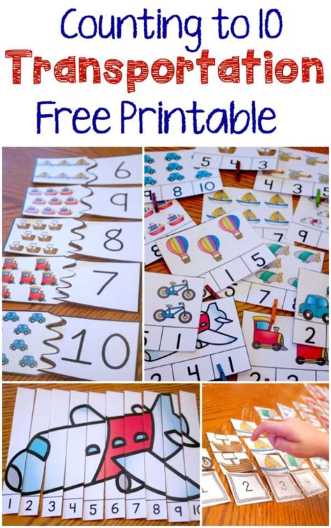 Transportation Theme Preschool Math Activities Esperanza Bailes