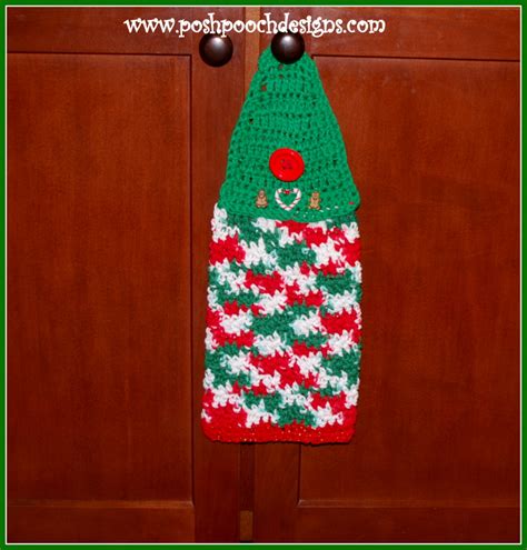 Posh Pooch Designs Christmas Candy Dish Towel Free Crochet Pattern
