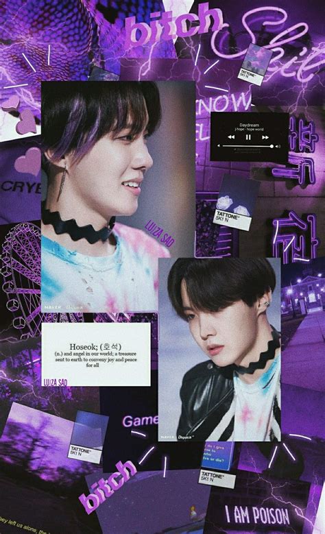 Wallpaper Aesthetic Ungu Bts J Hope See Thats What The App Is