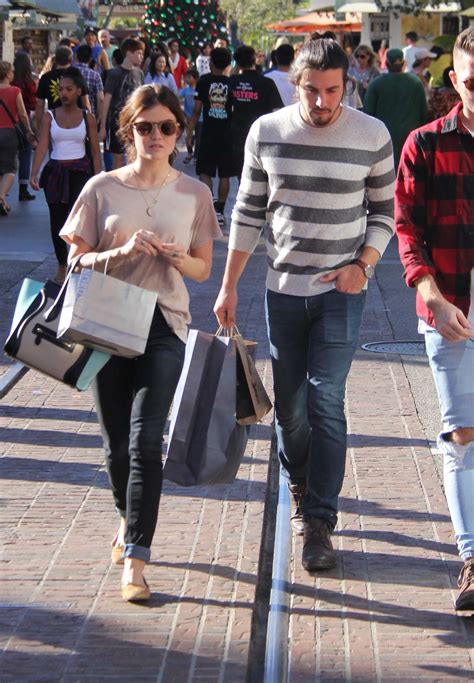 Lucy Hale And Her Boyfriend At The Grove In Los Angeles Gotceleb