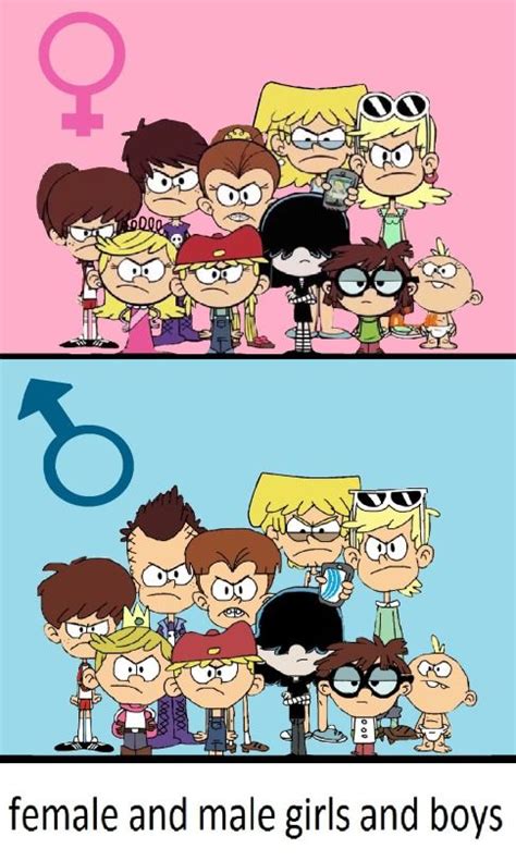 The Loud House Boys And Girls Female Male One Of The Boys Desenhos