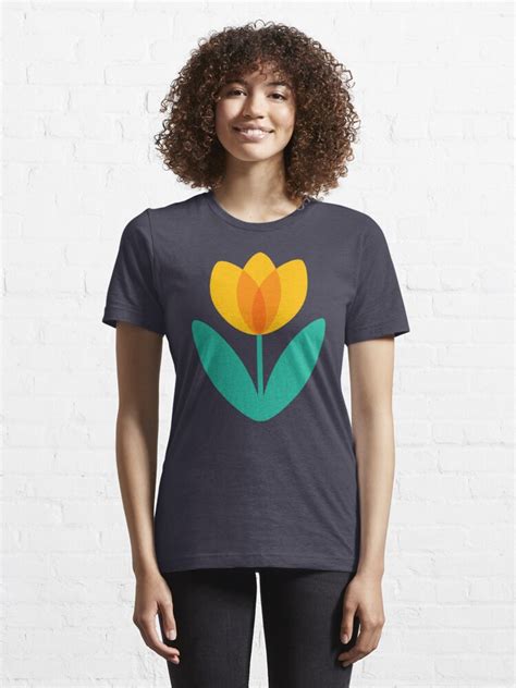 Yellow Tulip In Midnight By Suzie London T Shirt For Sale By