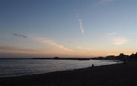 Lyme Regis Beach At Sunset Henry Burrows Flickr