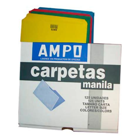 Folder De Colores TamaÑo Carta 125 Unidades Office Depot Panamá