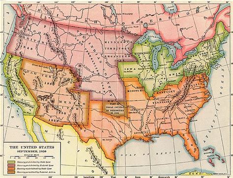 34 United States Map 1850 Maps Database Source