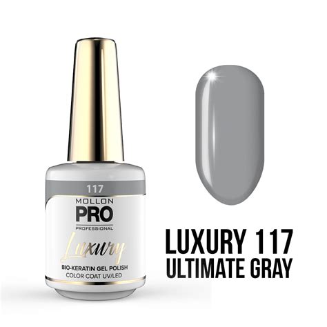 117 Ultimate Gray Luxury Polish Color Coat Hybryda Żelowa Uvled