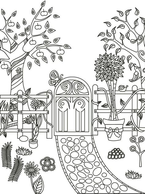 Bugs and butterflies (and winnie the pooh!) are ideal for toddlers. Garden Coloring Pages | Garden coloring pages, Colorful ...