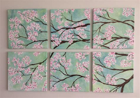Cherry Blossoms Acrylic Painting