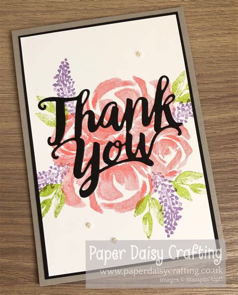 Paper Daisy Crafting Customer Thank You Card With Beautiful Friendship