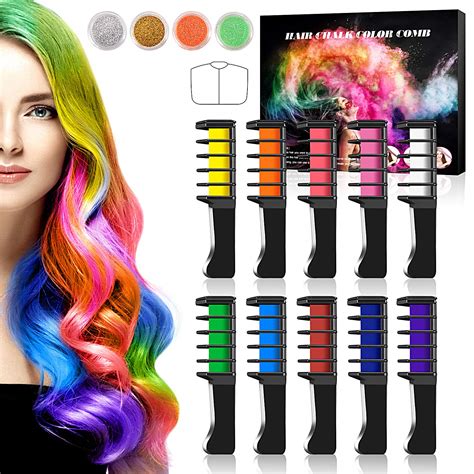 Buy Buluri Hair Chalk Comb Hair Chalk 10 Colors Temporary Bright Hair