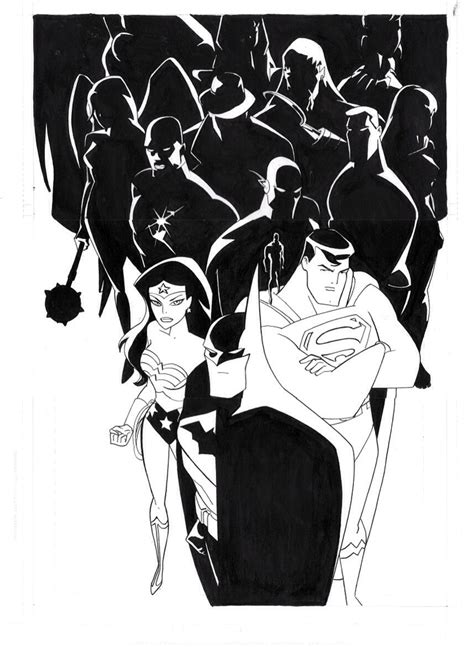 Justice League Unlimited Sketch By Bruce Timm Disegni Fumetti