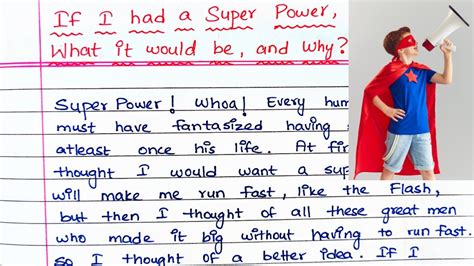 If I Had A Super Power What It Would Be And Why Easy Learning With