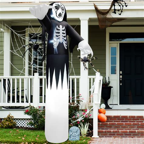 The Holiday Aisle Halloween Skeleton Ghost Spooky Inflatable Wayfair