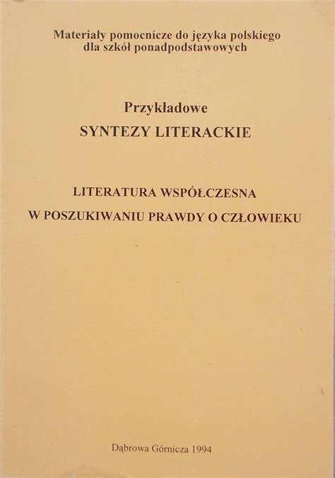 Literatura współczesna w poszukiwaniu prawdy o czł 9125087111