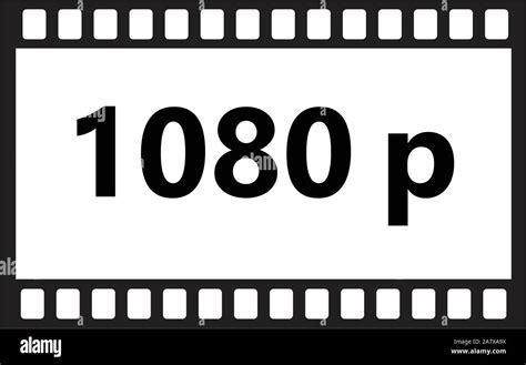 Flat Icon Of 1080p Hd Video On White Background 1080p Hd Video Sign