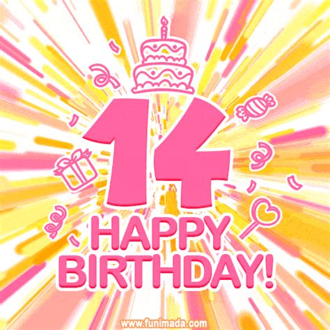 Happy 14th Birthday Animated S Download On 325