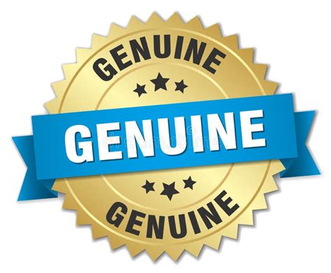 Be Genuine Badge Stock Vector Illustration Of Golden 106506605
