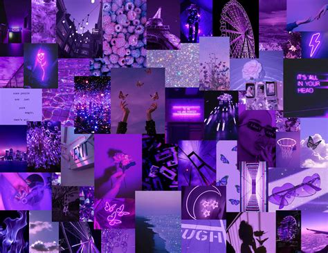 Purple Aesthetic Collage Wallpapers Wallpaper Cave 5CA