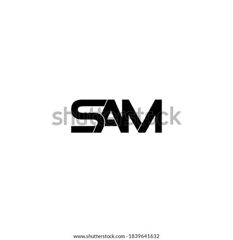 Sam Letter Original Monogram Logo Design Stock Vector Royalty Free