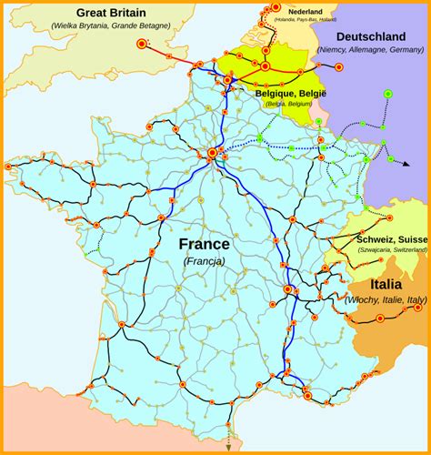 Visit The Whole Of France By Train Tgv Europe France Map Hot Sex Picture