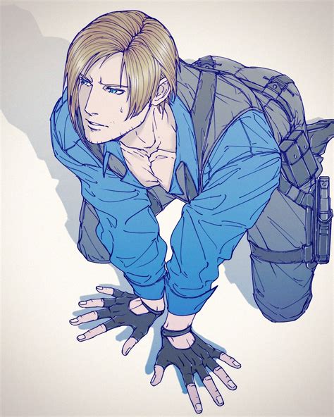 Leon S Kennedy Resident Evil And More Drawn By An Chovy Danbooru