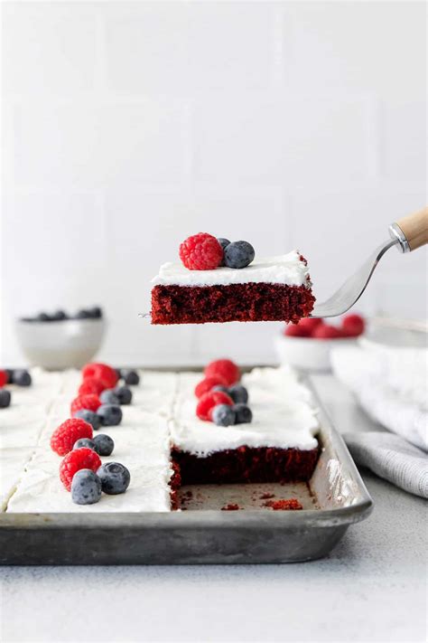 Red Velvet Sheet Cake Super Easy To Make Recipe Sheet Cake