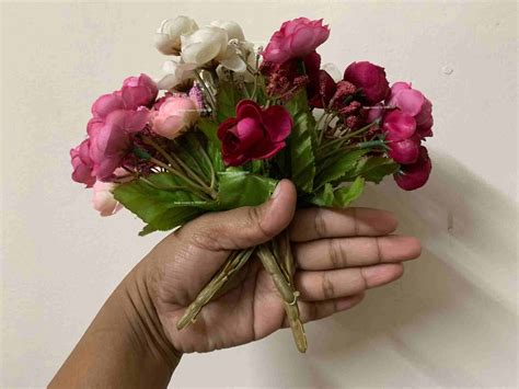 SPHINX ARTIFICIAL SMALL PEONIES/ROSES SILK FLOWER BUNCHES FOR ...