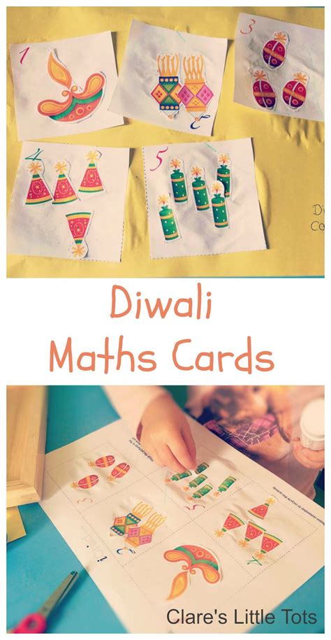Here's a preschool color collage activity to help your child work on their sorting skills, and create a beautiful addition to the refrigerator gallery. Diwali Number Cards | Clare's Little Tots | Diwali ...