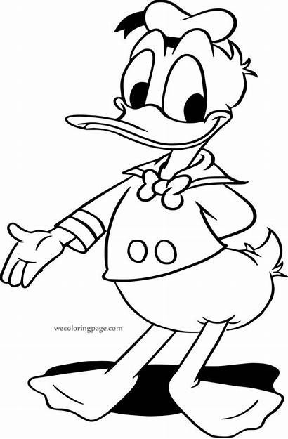 Donald Duck Coloring Friendly Sheets Wecoloringpage