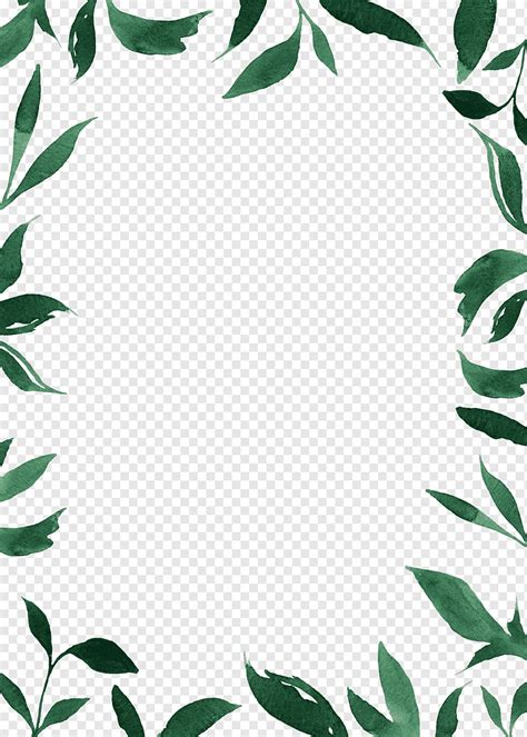 Borders With Leaves Tropical Leaves Border Vector Art Icons And
