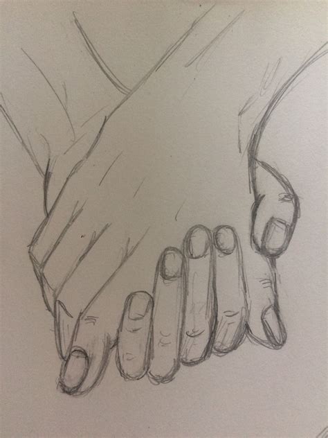 Practice Sketch Holding Hands 1 Pinkishcoconut Zeichnung Bleistift