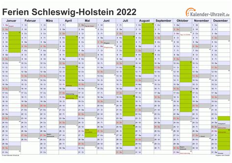 Ferien Schleswig Holstein 2020 Ferienkalender Amp 220 Bersicht
