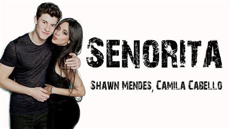 Shawn Mendes X Camila Cabello ~ Señorita Music Lyrics Video Youtube
