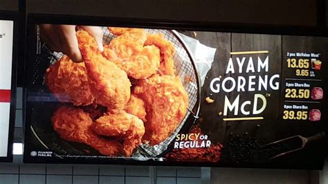 Mcdonald s menu malaysia 2yamaha com. MCDONALDS FRIED CHICKEN (AYAM GORENG MCD) IS REALLY GOOD ...