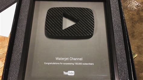 New Youtube Play Button Carbon Fiber Youtube
