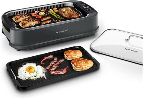 Buy Indoor Smokeless Grill Techwood 1500w Electric Grill With Tempered