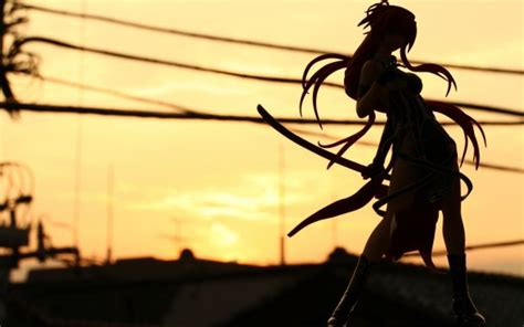 Blade Girl Shadow Wide Red Sword Anime Wallpaper Red Anime Wallpaper
