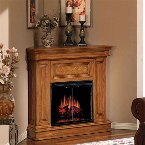 Classic Flame 23 Phoenix Corner Electric Fireplace In Premium Oak With