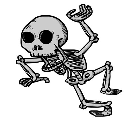 Skeleton Cartoon Drawing Png Clip Art Library