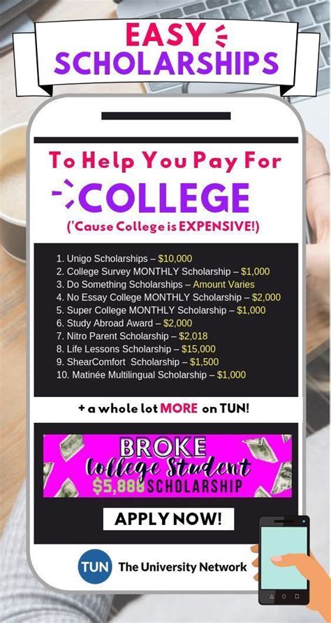 25 Easy Scholarships To Help You Pay For College Easy Scholarships
