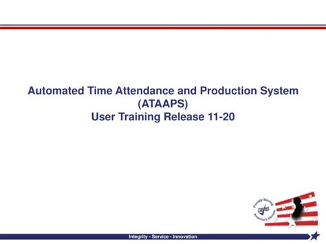 Ppt Automated Time Attendance And Production System Ataaps User