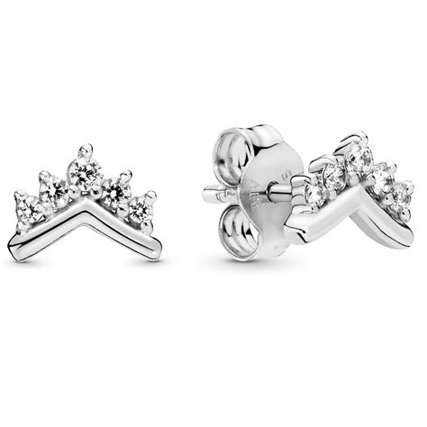 Pandora silber ohrringe auf der offiziellen pandora website shoppen. Tiara Wishbone PANDORA Ohrringe 298274CZ | Orotiamo ...