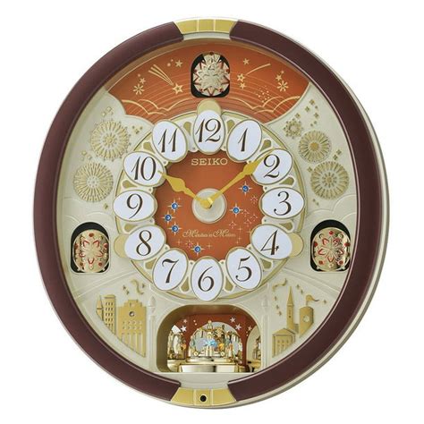 Seiko Special Edition Melodies In Motion Wall Clock With Swarovski
