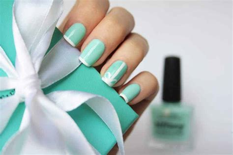 A complement of this color would be ba0a0f, and the grayscale version is 858585. 20 Posh Tiffany Blue Nail Polish Designs - NailDesignCode