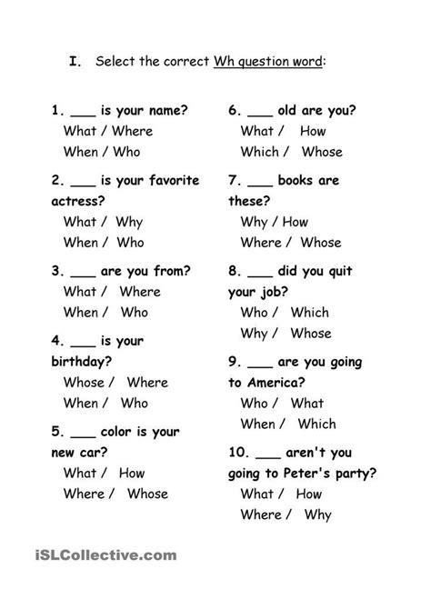 image result wh questions worksheets english worksheets  kids