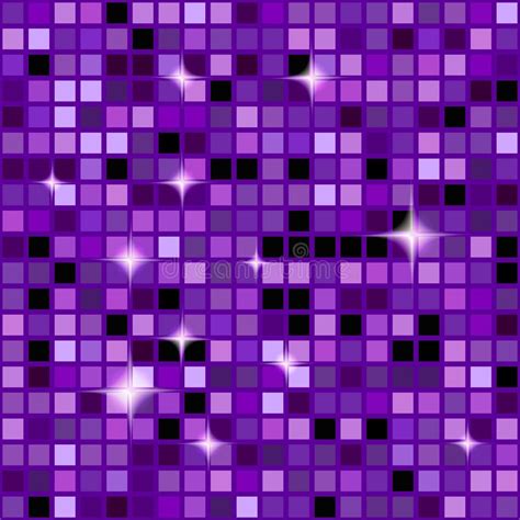 Purple Seamless Mosaic Shimmer Background Sparkle Glitter Backdrop