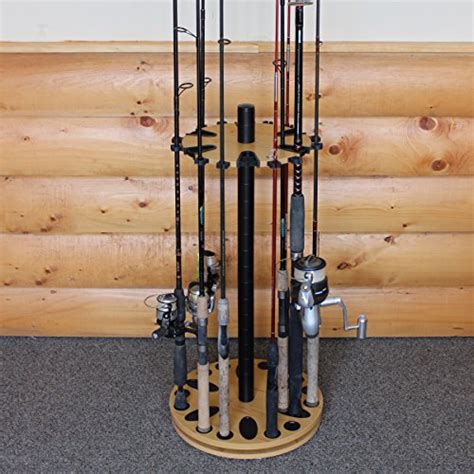 Rush Creek Creations 24 Round Spinning Fishing Rod Rack Fishing Pole
