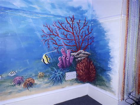 Under The Sea Painted Mural For Sensory Room Community Repaint
