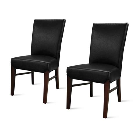 Milton Bonded Leather Dining Chair Set Of 2 Multiple Colors